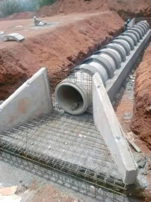 المشاركة في تنفيذ مشروع شبكة المجاري لمشروع طريق (تكريت-البوعجيل)